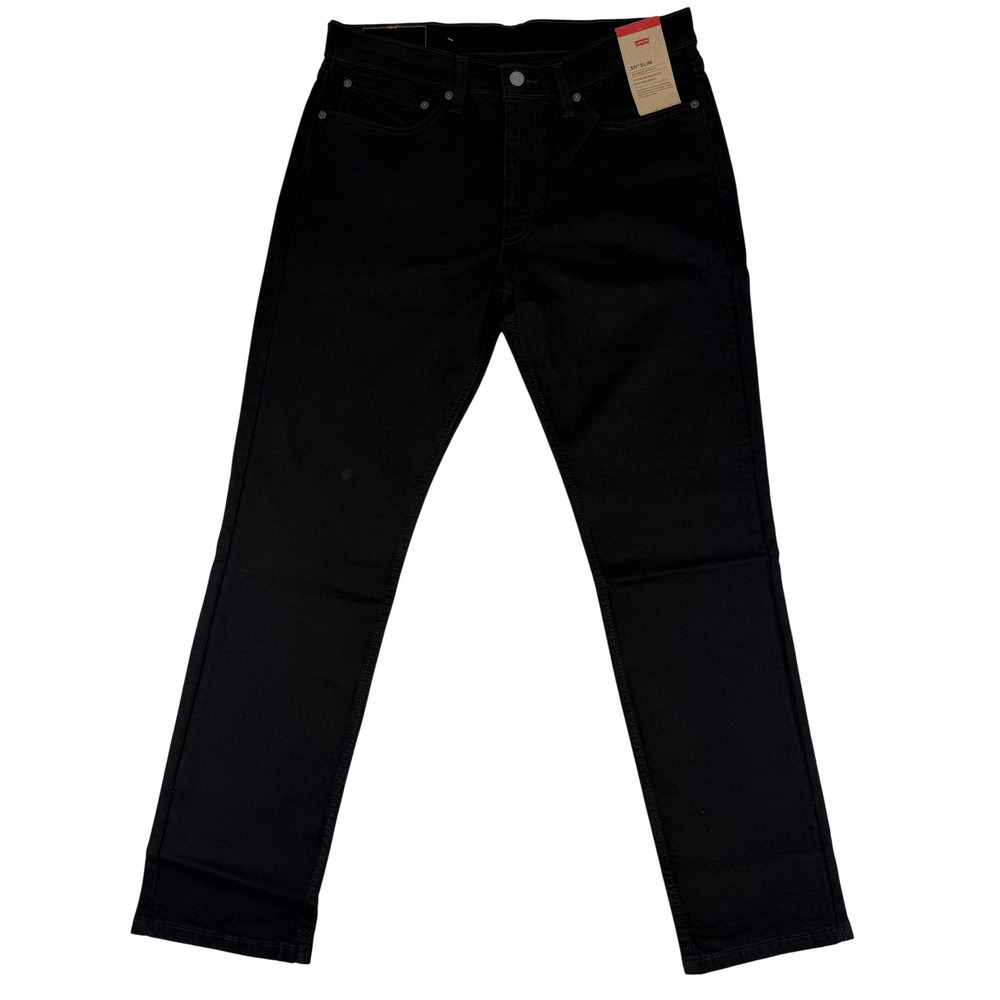 Levis 511 Slim Jeans Mens 34x32 Black Advanced Stretch 04511-4406